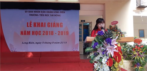 Lễ khai giảng năm học 2018 - 2019 của trường TH Sài Đồng